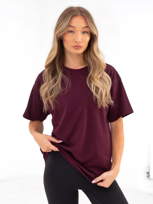 soxage - Oversized Tee For Women - Maroon