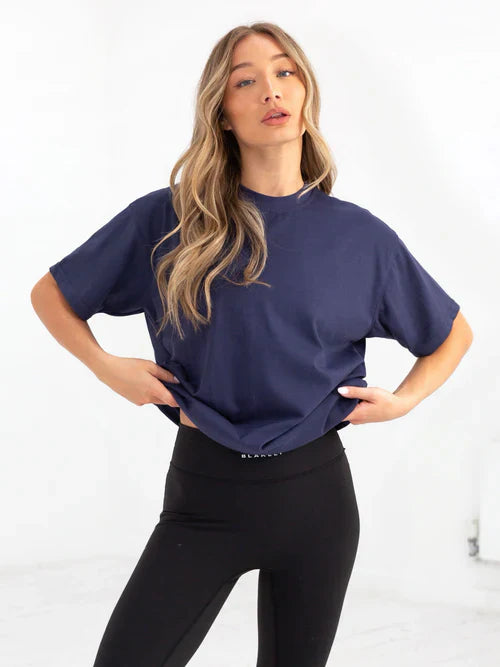 soxage - Oversized Tee For Women - NavyBlue