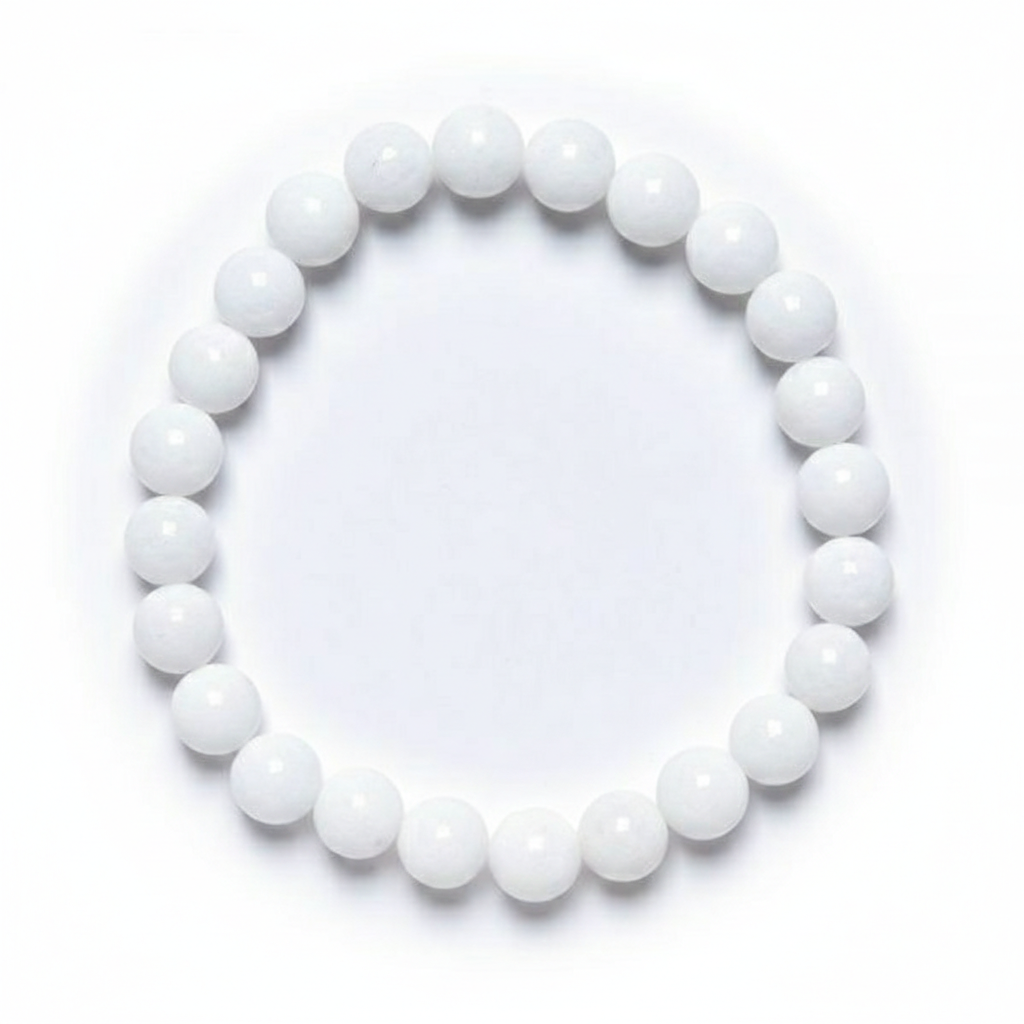 Beads Bracelet – White - 8mm