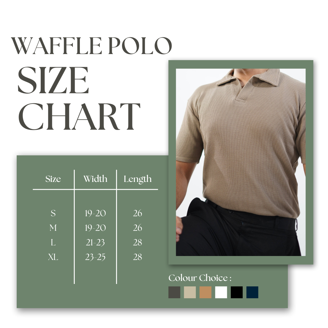 SOXAGE - Premium Waffle Knitted Polo - Maroon