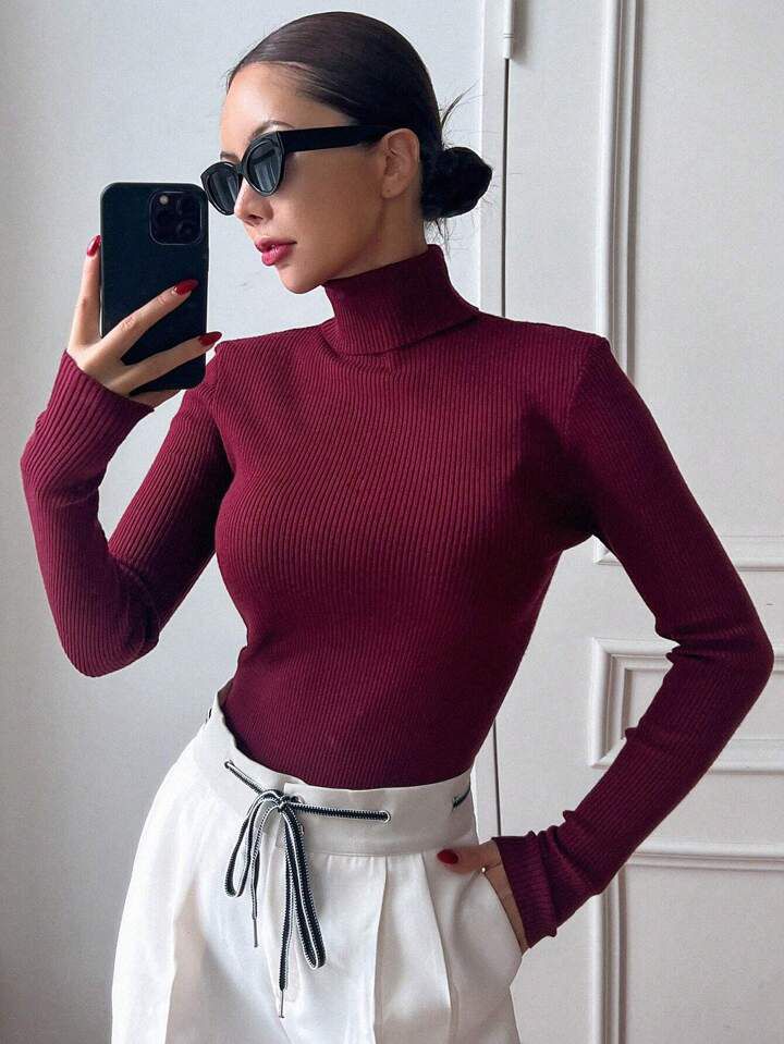 SOXAGE - Premium High Neck For Women - Maroon