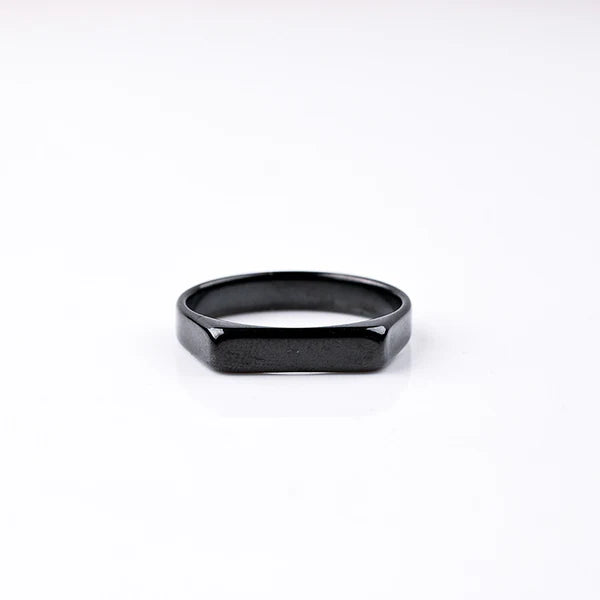 SIGNET RING - BLACK