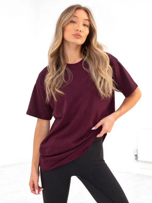 soxage - Oversized Tee For Women - Maroon