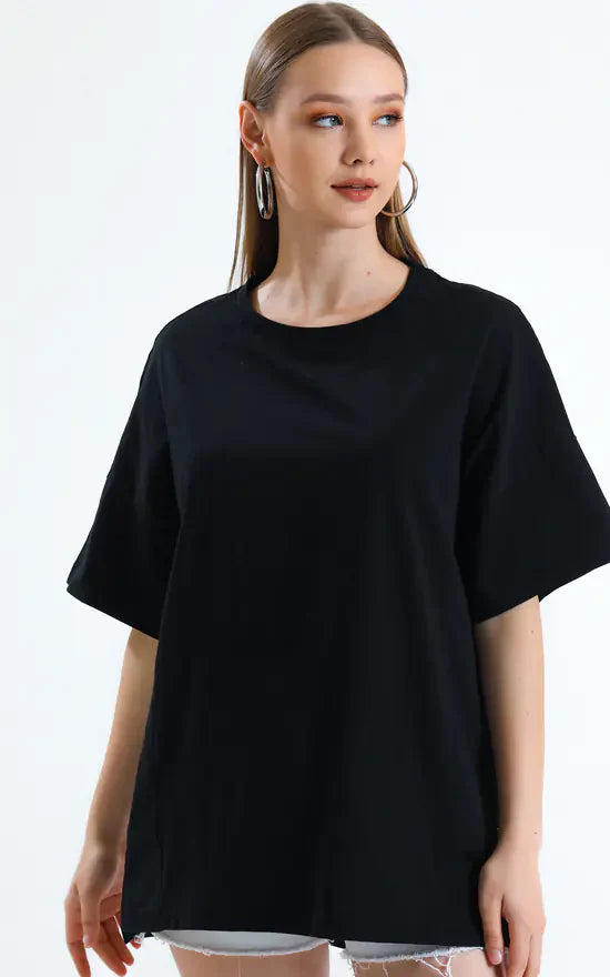 soxage - Oversized Tee For Women - Black