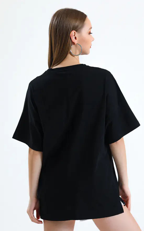 soxage - Oversized Tee For Women - Black