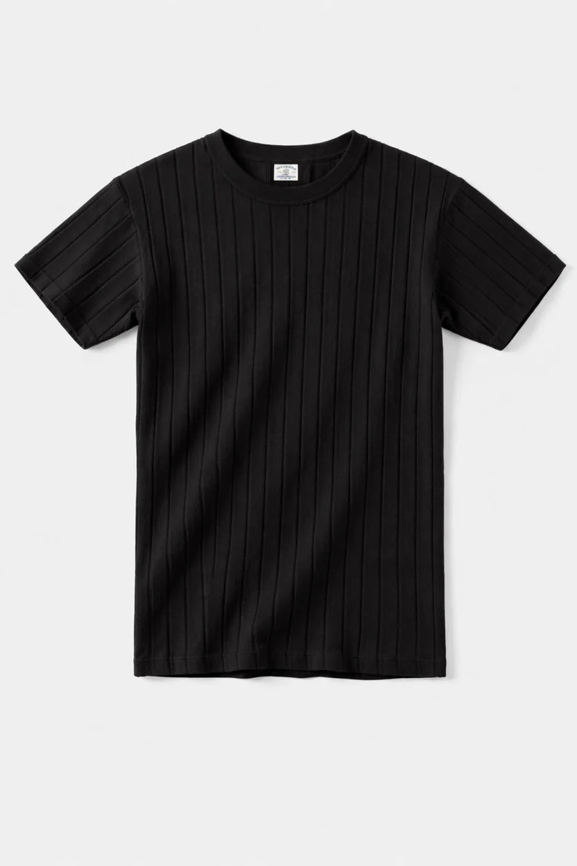 Drop Needle Tee For Men - Black