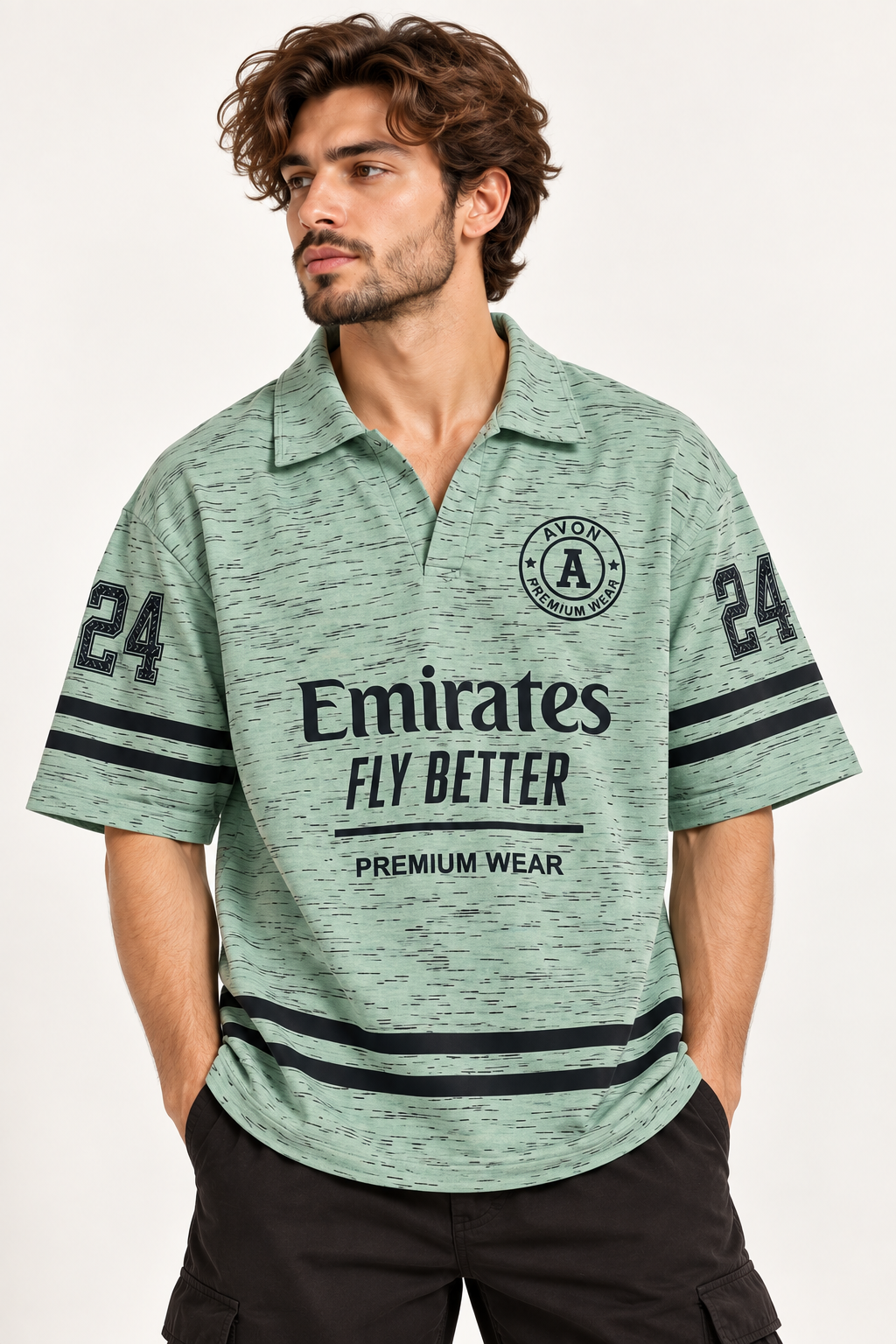 Avon Varsity Polo - Olive