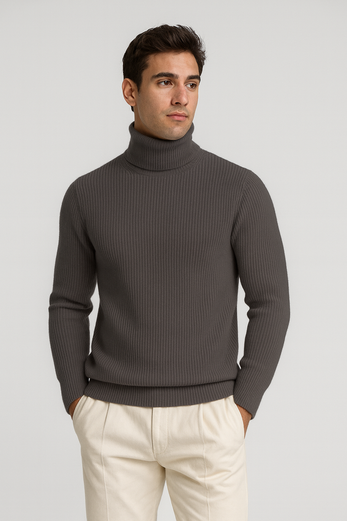 SOXAGE - Premium High Neck For Men - Charcoal