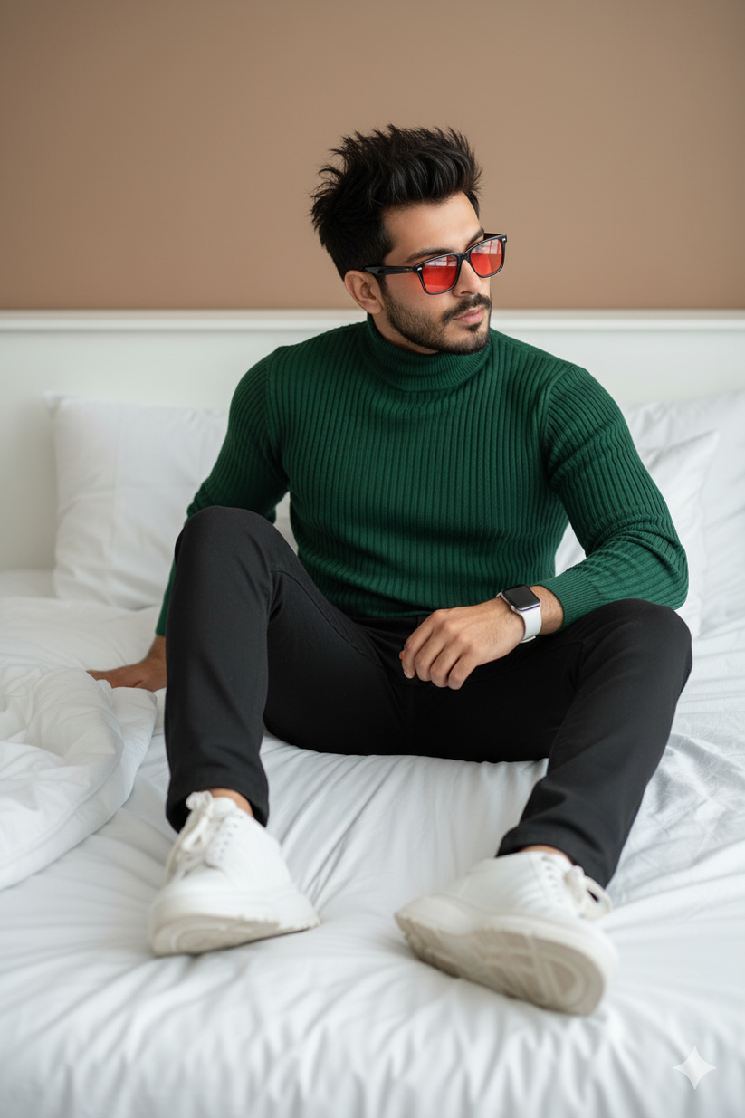 SOXAGE - 11.11 Sale Premium High Neck For Men's - Green