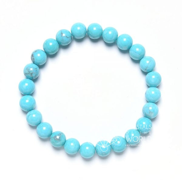 Howlite Bead Bracelet - 8mm
