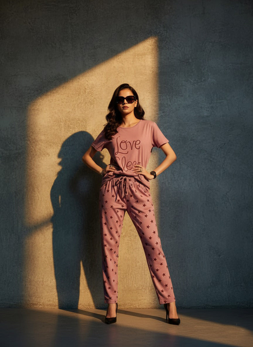 LOVE SLEEP PINK - PJ SUIT FOR WOMEN