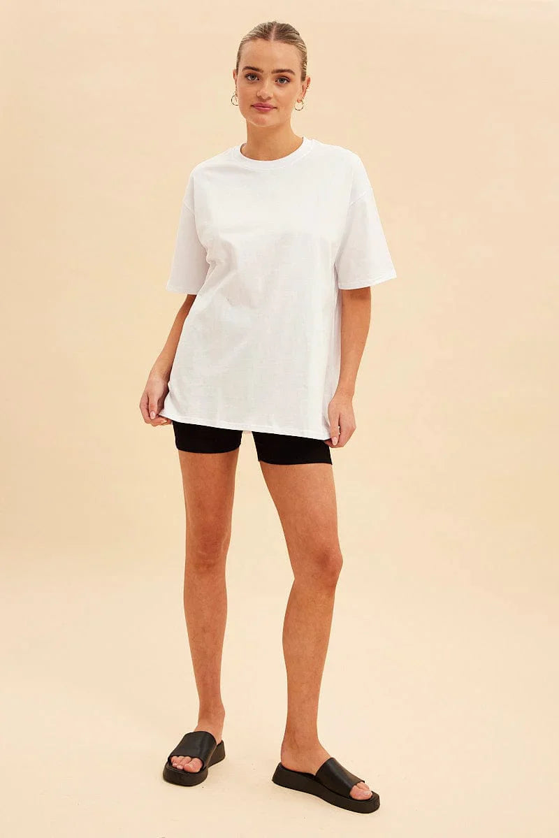 soxage - Oversized Tee For Women - White