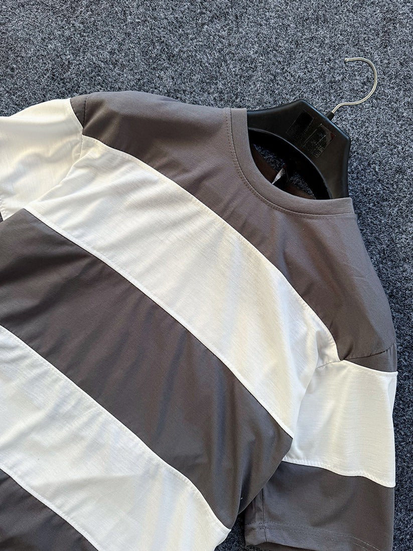 Soxage - Premium Panel Dropshoulder Tee For Men - Grey