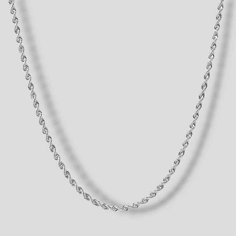 Rope Collar Chain - Silver