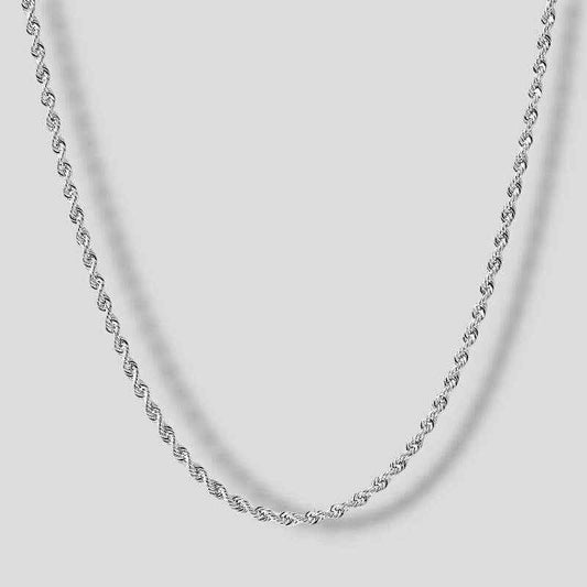 Rope Collar Chain - Silver